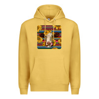 Antique Gold serape hereford coaster Premium Hoodie - JahusDesignShop