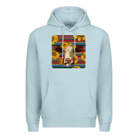 Blue Mist serape hereford coaster Premium Hoodie - JahusDesignShop