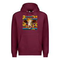 Burgundy serape hereford coaster Premium Hoodie - JahusDesignShop