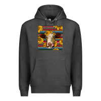 Charcoal Heather serape hereford coaster Premium Hoodie - JahusDesignShop