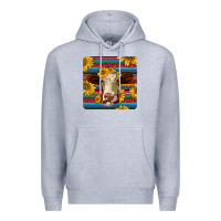 Heather Grey serape hereford coaster Premium Hoodie - JahusDesignShop