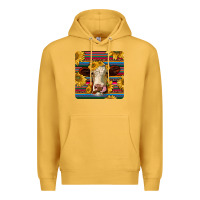 Mustard serape hereford coaster Premium Hoodie - JahusDesignShop