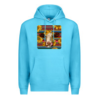 Ocean Blue serape hereford coaster Premium Hoodie - JahusDesignShop
