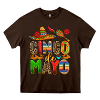 Chocolate Brown cinco de mayo Heavy Core Tee - AdoDesignShop
