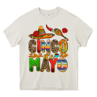 Cream cinco de mayo Heavy Core Tee - AdoDesignShop