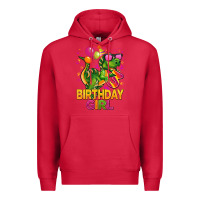 Cardinal 3rd birthday girl t rex pink Premium Hoodie - CowGirlArtShop