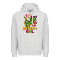 Dove Grey 3rd birthday girl t rex pink Premium Hoodie - CowGirlArtShop