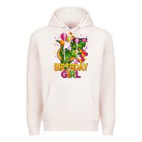 Pale Pink 3rd birthday girl t rex pink Premium Hoodie - CowGirlArtShop