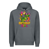 Rock 3rd birthday girl t rex pink Premium Hoodie - CowGirlArtShop