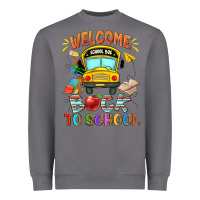 Storm welcome back to school with school bus Heavyweight Sweatshirt - NancyCooperArtShop