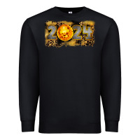 Black 2024 new year Premium Sweatshirt - CowGirlArtShop