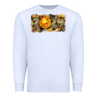 White 2024 new year Premium Sweatshirt - CowGirlArtShop