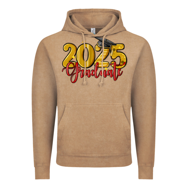 2025 Graduate Vintage Hoodie by MaliasSmallBusiness | Teevron