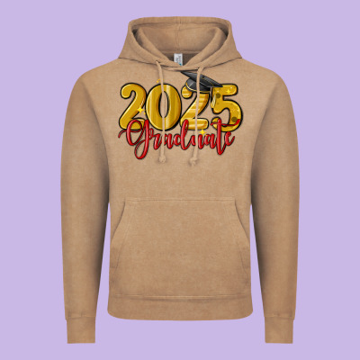 2025 Graduate Vintage Hoodie Designed By Maliassmallbusiness