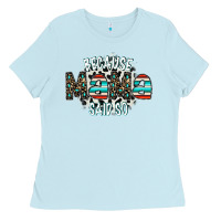 Baby Blue because mama said so Ladies Tee - CowhideDigitalArt