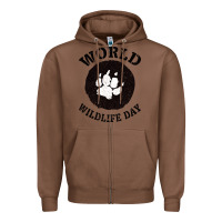 Chestnut World Wildlife Day Zipper Hoodie - Bettercallsaul