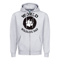 World Wildlife Day Zipper Hoodie | Teevron