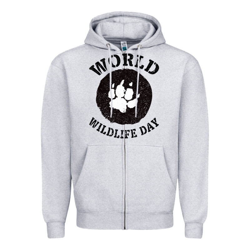 World Wildlife Day Zipper Hoodie by Bettercallsaul | Teevron