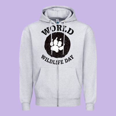 World Wildlife Day Zipper Hoodie Designed By Bettercallsaul