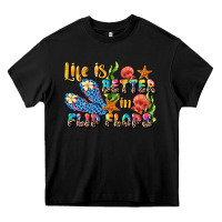 Black life is better in flip flops summer Heavy Core Tee - JahusDesignShop