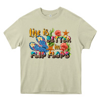 Mossy life is better in flip flops summer Heavy Core Tee - JahusDesignShop