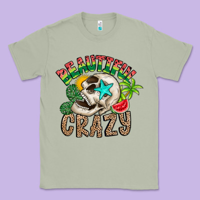 Beautiful Crazy Summer Classic Tee Designed By Cowhidedigitalart