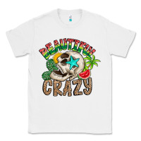 White Beautiful Crazy Summer Classic Tee - CowhideDigitalArt