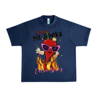 Navy i prefer my books extra spicy Urban Heavy Tee - MaliasSmallBusiness