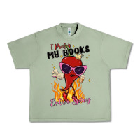 Oil Green i prefer my books extra spicy Urban Heavy Tee - MaliasSmallBusiness