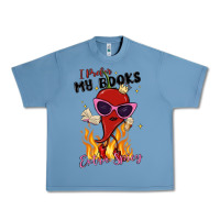 Pebble Blue i prefer my books extra spicy Urban Heavy Tee - MaliasSmallBusiness