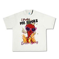 Pistachio i prefer my books extra spicy Urban Heavy Tee - MaliasSmallBusiness