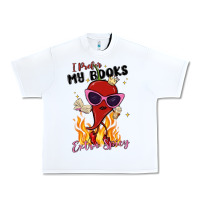 White i prefer my books extra spicy Urban Heavy Tee - MaliasSmallBusiness