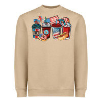 Mushroom 4th of july coffee cups Heavyweight Sweatshirt - NancyCooperArtShop