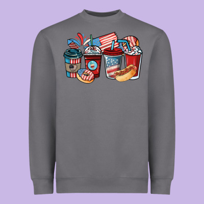 4th Of July Coffee Cups Heavyweight Sweatshirt Designed By Nancycooperartshop