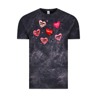 Cloud Black howdy valentine Vintage Tee - MaliasSmallBusiness