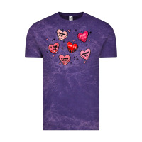 Cloud Purple howdy valentine Vintage Tee - MaliasSmallBusiness