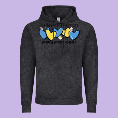 It's Okay To Be Little Extra Down Syndrome Awarene Vintage Hoodie Designed By Maliassmallbusiness