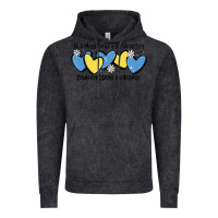 Vintage Black it's okay to be little extra down syndrome awarene Vintage Hoodie - MaliasSmallBusiness