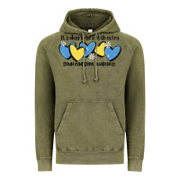 Vintage Olive it's okay to be little extra down syndrome awarene Vintage Hoodie - MaliasSmallBusiness