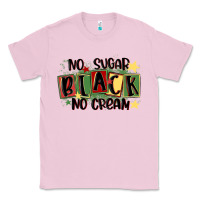 Bubblegum Pink no sugar black no cream Classic Tee - MaliasSmallBusiness