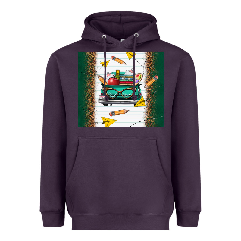 Back To School Truck Heavyweight Hoodie by TumblerDesignByShophia | Teevron