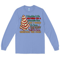 Colony Blue sketchy stuff for some christmas tree cakes Long Sleeve Tee - MaliasSmallBusiness