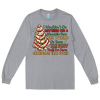 Heather Grey sketchy stuff for some christmas tree cakes Long Sleeve Tee - MaliasSmallBusiness