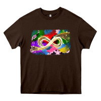 Chocolate Brown infinity symbol autism Heavy Core Tee - JahusDesignShop