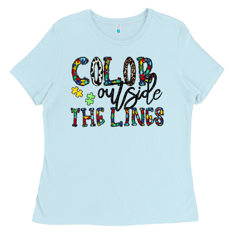 Color Outside The Lines Ladies Tee by CowhideDigitalArt | Teevron