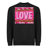 Black love valentines day Heavyweight Sweatshirt - NancyCooperArtShop