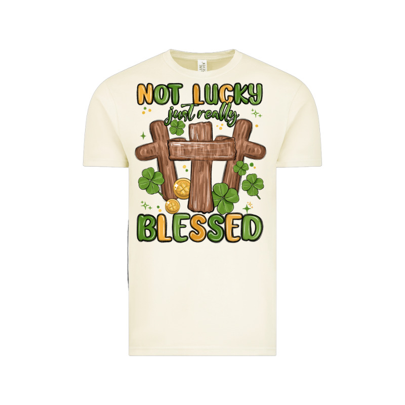 Not Lucky Just Really Blessed Malia Vintage Tee by MaliasSmallBusiness | Teevron