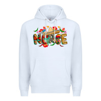 White cinco de mayo nurse Premium Hoodie - CowGirlArtShop