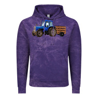 Cloud Purple Farm Tractor Vintage Hoodie - RanaPortraitStore