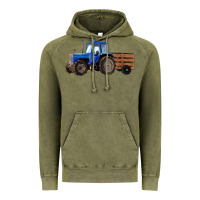 Vintage Olive Farm Tractor Vintage Hoodie - RanaPortraitStore